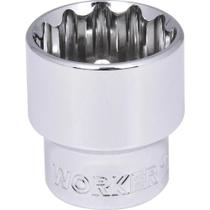 Soquete Estriado de 3-8 Worker com Encaixe 3-8 20MM Aço Cromo Vanádio