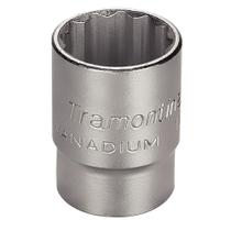 Soquete Estriado Em Aço Cromo Vanádio 3/4" - Encaixe 1/2" Tramontina Pro Tramontina