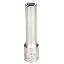 Soquete Estriado em Aço Cromo Vanádio 9/32 polegada - Encaixe 1/4 polegada Tramontina PRO