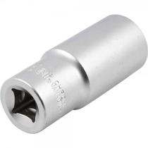 Soquete Estriado Encaixe 1/2" 24mm Longo Aço Cromo Vanádio Vonder 76mm Cromado Fosco Profissional Soquete Estriado Encaixe 1/2" 24mm Longo Aço Cromo Vanádio Vonder 76mm Cromado Fosco Profissional