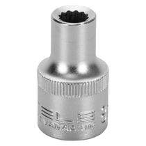 Soquete estriado encaixe 1/2pol clips plastico 8mm 1pc stels Soquete estriado encaixe 1/2pol clips plastico 8mm 1pc stels