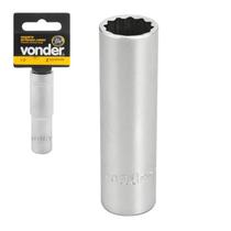 Soquete Estriado Longo 14 mm Com Encaixe de 1/2" - Vonder