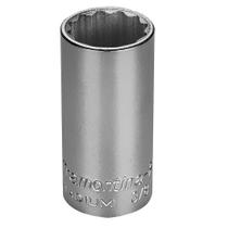 Soquete Estriado Longo em CrV 19mm com Encaixe de 3/8 Polegadas Tramontina