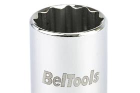 Soquete Estriado Longo Encaixe de 1/2 CRV 19mm Beltools