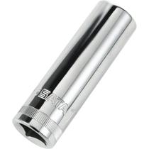 Soquete Estriado Longo Sata 13 Mm 1/2" Aço Cromo Vanádio Polido
