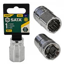 Soquete Estriado Sata 1/2'' - 20Mm