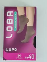 Soquete Fio 40 Opaca com Elastano Lupo Loba 5531.