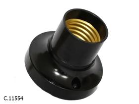 Soquete Fixo Teto E-27 / 4 Amperes 220/250 Volts Preto