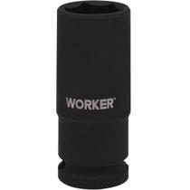 Soquete Impacto Sextavado 22mm Longo Encaixe 1/2 Worker