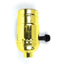 Soquete Jandorf 60409 Iluminação de 3 vias com botão giratório de latão