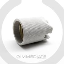 Soquete Lampada Bocal Porcelana Louça liso E-27 Soquete Lampada Bocal Porcelana Louça liso E-27