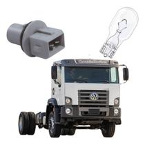 Soquete + Lâmpada T10 Pingo Lanterna Vw Constellation 93-17