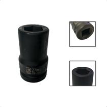 Soquete Longo De Impacto Sextavado 27mm x 1”Pol Aço CR-MO