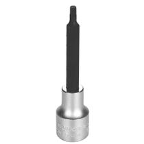 Soquete Longo em Aço Cromo Vanádio Ponta Hexagonal 4 mm - Encaixe 1/2" Tramontina Pro Soquete Longo em Aço Cromo Vanádio Ponta Hexagonal 4 mm - Encaixe 1/2" Tramontina Pro