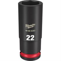 Soquete Milwaukee Shockwave IMP Duty 1/2DR 22mm 6PT Soquete Milwaukee Shockwave IMP Duty 1/2DR 22mm 6PT