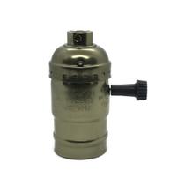 Soquete p/ lampada E27 modelo vintage com switch - Bronze Soquete p/ lampada E27 modelo vintage com switch - Bronze