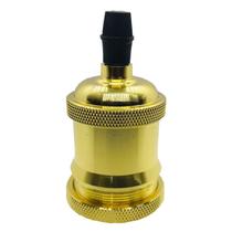 Soquete p/ lampada E27 modelo vintage - Ouro Claro Soquete p/ lampada E27 modelo vintage - Ouro Claro