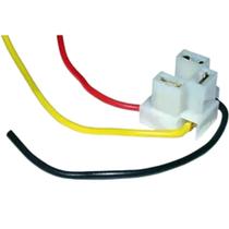 Soquete Para Farol Lâmpadas H4 Branco Universal Com Fio 1,5MM