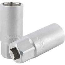 Soquete para Vela de Ignição 1-2 21mm 65mm com Proteção Interna de Borracha Aço Cromo Vanádio Vonder Soquete para Vela de Ignição 1-2 21mm 65mm com Proteção Interna de Borracha Aço Cromo Vanádio Vonder