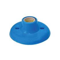 Soquete Plafon Azul 51x145x145mm em PP e Porcelana - Bet Plásticos Soquete Plafon Azul 51x145x145mm em PP e Porcelana - Bet Plásticos