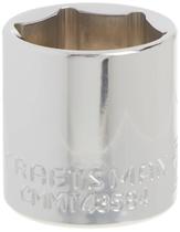 Soquete raso CRAFTSMAN, acionamento de 3/8 polegadas, 21 mm, 6 pontos, métrica