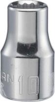 Soquete raso CRAFTSMAN, unidade de 1/2 polegada, 10 mm, 12 pontos, métrica