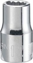 Soquete raso CRAFTSMAN, unidade de 1/2 polegada, 12 mm, 12 pontos, métrica