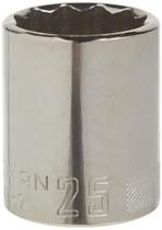 Soquete raso CRAFTSMAN, unidade de 1/2 polegada, 25 mm e 12 pontos