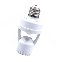 Soquete Sensor de Presença para Lampada E27 360 Graus Fotocelula Iluminaçao Automatica Sensor Movimento Casa Jardim Quintal Corredor