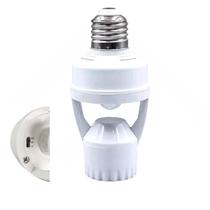 Soquete Sensor de Presença para Lampada E27 Movimento 360 Graus Fotocelula Iluminaçao Automatica Casa Corredor Jardim Quintal Empresa Soquete Sensor de Presença para Lampada E27 Movimento 360 Graus Fotocelula Iluminaçao Automatica Casa Corredor Jardim Quintal Empresa