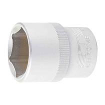 Soquete sextavado 1/2 24 mm aço cromo com clips plast - ste Soquete sextavado 1/2 24 mm aço cromo com clips plast - ste