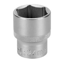 Soquete Sextavado 1/2'' x 24mm Aço CRV 1382455 Stels