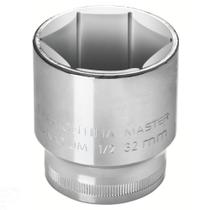 Soquete Sextavado 32 Mm Encaixe 1/2" Em Aço Cromo Vanádio Com Acabamento Cromado Soquete Sextavado 32 Mm Encaixe 1/2" Em Aço Cromo Vanádio Com Acabamento Cromado