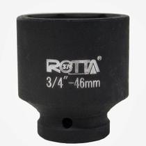 Soquete Sextavado de Impacto 3/4 Polegada x 46 mm Curto - Rotta