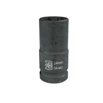 Soquete sextavado de impacto longo 24 mm encaixe 3/4" aço cromo molibdênio