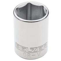 Soquete Sextavado Encaixe 1/2"" 21mm CRV - 205012BBR - BELZER Soquete Sextavado Encaixe 1/2"" 21mm CRV - 205012BBR - BELZER