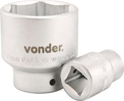 Soquete sextavado encaixe 3/4" 24mm curto cromo vanádio - Vonder