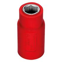 Soquete Sextavado Isolado Tramontina Pro Iec 60900 15 Mm - Encaixe 3/8" Para Baixa Tensão Até 1.000