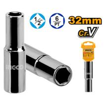 Soquete Sextavado Longo 1/2 Pol 32mm INGCO Soquete Sextavado Longo 1/2 Pol 32mm INGCO