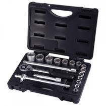 Soquete Waft Sextavado Com Catraca 1/2'' Com 18Pecas 6342 Soquete Waft Sextavado Com Catraca 1/2'' Com 18Pecas 6342