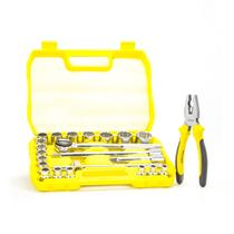 Soquetes 1/2" (22 Peças) + Alicate Universal 8 Polegadas