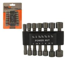 Soquetes Bits Canhão Sextavado 1/4pol 5mm 7/16pol 14 Peças Soquetes Bits Canhão Sextavado 1/4pol 5mm 7/16pol 14 Peças