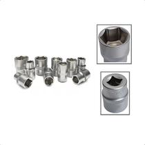 Soquetes de Encaixe 1/2" Fêmea 10 peças 10-24 mm CRV Soquetes de Encaixe 1/2" Fêmea 10 peças 10-24 mm CRV