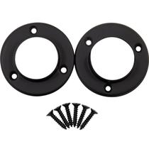 Soquetes de poste Stone Harbor Harbor Harbor serve para postes de 3,5 cm em preto fosco