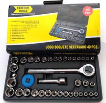 Soquetes Sextavados 40 Peças 4mm a 13mm Maleta PVC