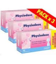 Soro fisiológico Physiodose 40mL Dose única 3 caixas