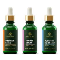 Soro Tree of Life, Vitamina C, Retinol, Ácido Hialurônico 30mL x3