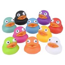 Sortimento de brinquedos Rubber Duck Eye Poppers para crianças, pacote com 10