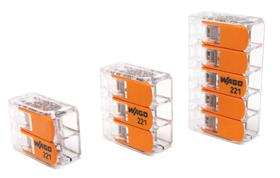 Sortimento de conectores de fio WAGO 221-61x LEVER-NUTS 10AWG 95pc