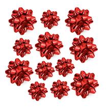Sortimento de laços de presente vermelhos metálicos WRAPAHOLIC, 12 unidades Sortimento de laços de presente vermelhos metálicos WRAPAHOLIC, 12 unidades